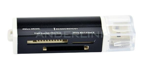 unknown USB2.0 All in 1 Multi Memory Card Reader for Micro SD SDHC MS TF SD M2 MMC 662B