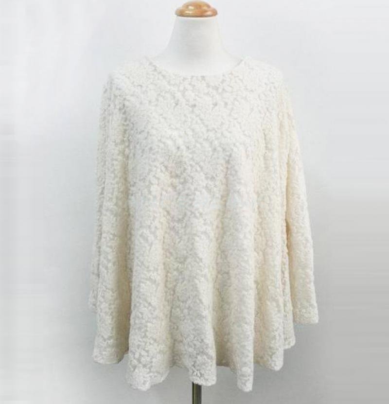 Fashion Korea Women Round Neck Long Sleeve Lace Design Pregnant Dress Maternity Dress