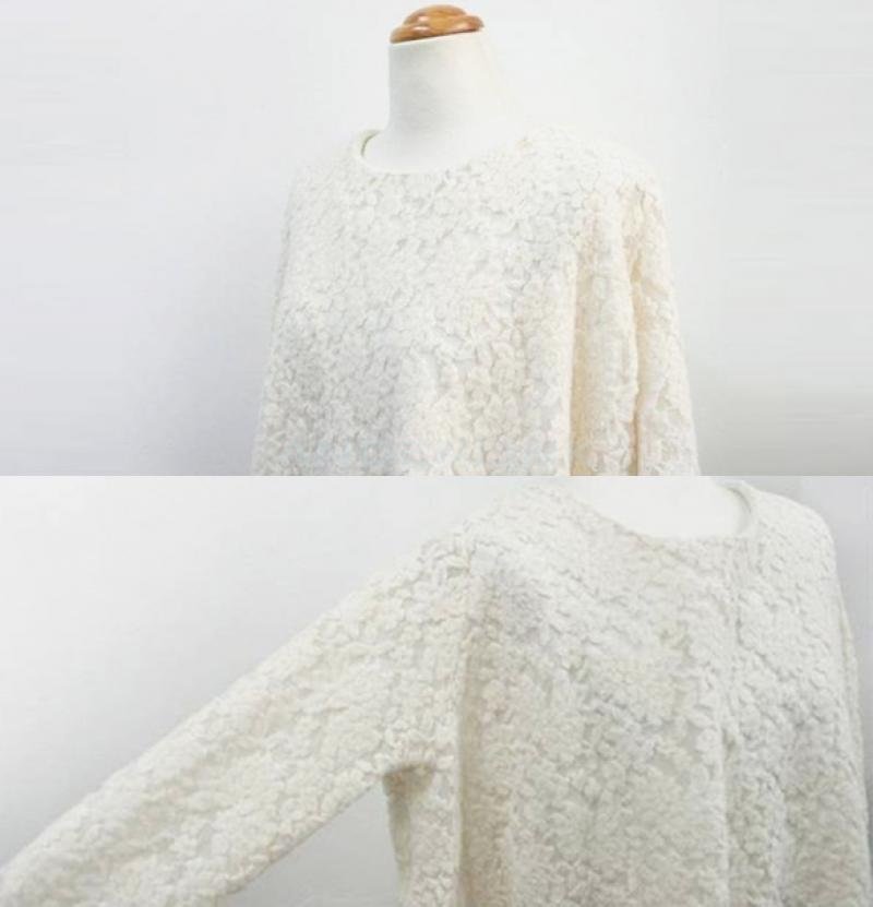 Fashion Korea Women Round Neck Long Sleeve Lace Design Pregnant Dress Maternity Dress