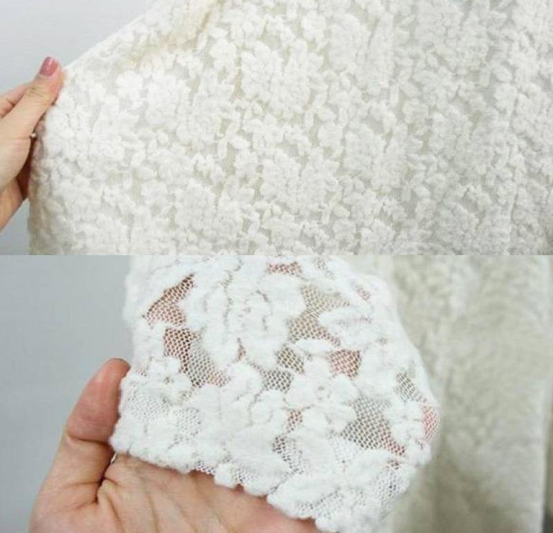 Fashion Korea Women Round Neck Long Sleeve Lace Design Pregnant Dress Maternity Dress