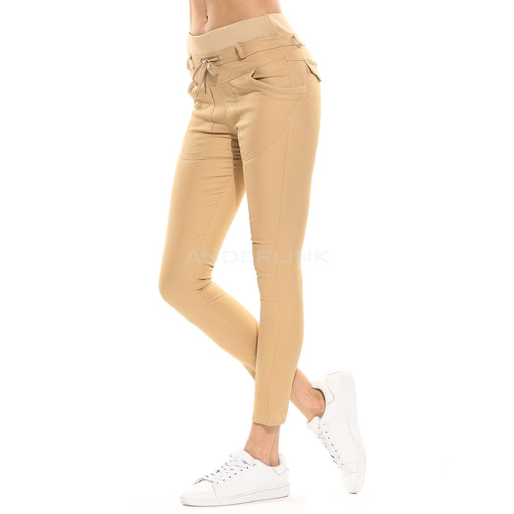 unknown New Women's Pure Color Pants Long Loose Casual Small Leg Opening Trouser 3 Colors