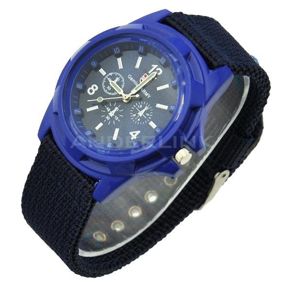 unknown New Fashion Men's Pilot Aviator Style Fabric Strap Quartz watch Sports Wrist Watch 5 Colors