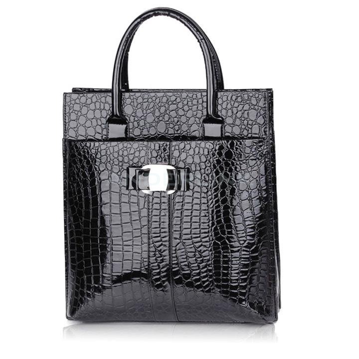unknown Europe Luxury OL Ladies Crocodile Pattern Handbag Tote Shoulder Bag