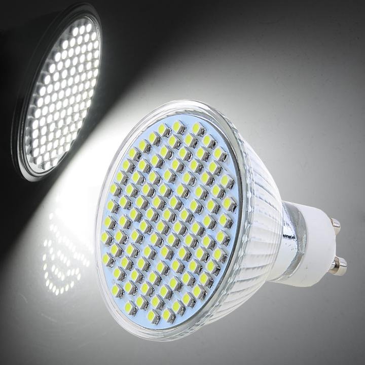 unknown GU10 93 LED 3528 SMD Cold White Light Bulb Lamp 110V 6W