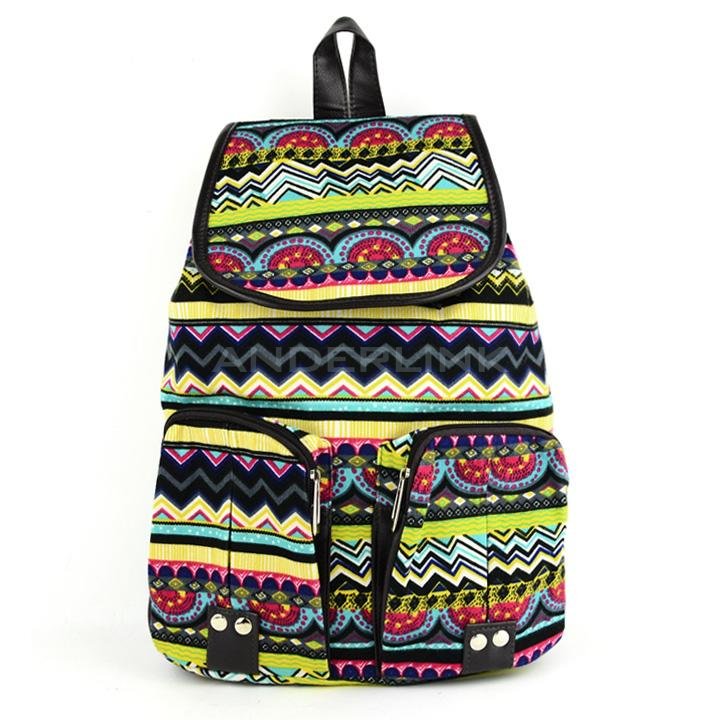 unknown New Fashion Women Vintage Style Casual Canvas Sports School Bag Backpack