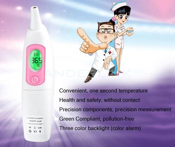 Three-color Backlight Multi-function Digital Non-contact Infrared Thermometer