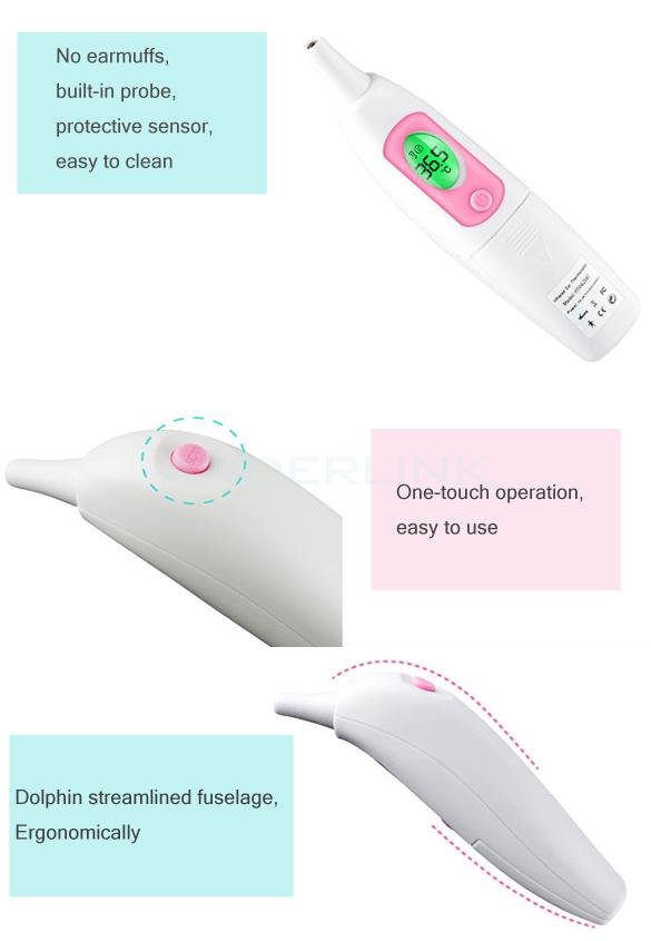 Three-color Backlight Multi-function Digital Non-contact Infrared Thermometer