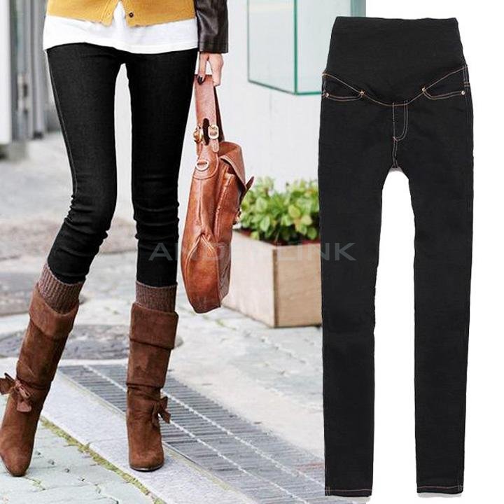 unknown Fashionable Skinny Maternity Ladies Women Jeans Size M/L/XL/XXL 2Colors