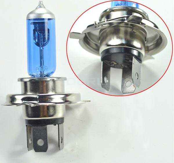 unknown 2pcs H4 Xenon Halogen 6000K Car Super  White Light Bulbs/Bulb 100W Headlights  Headlamp 12V DC