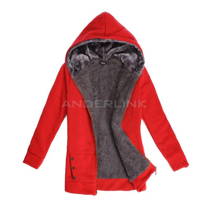 unknown Fashion Casual Women's Ladies' Thicken Warmer Hoodie Coat Outerwear Jacket