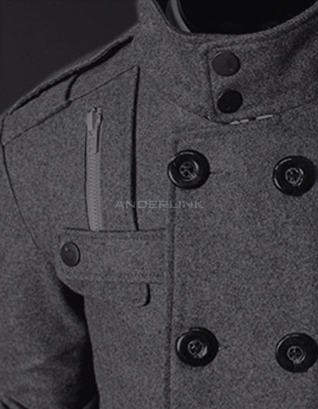 Men Trench coat Jacket Double Pea Breasted Overcoat Topcoat Tops Trenchcoat