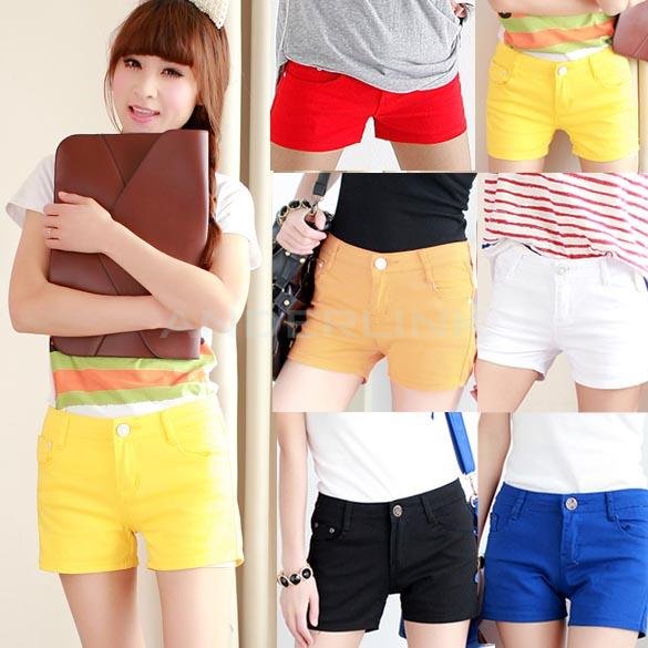 unknown 8 Color New Women's Casual Candy Colour Shorts Short Jeans Pants 4 Size