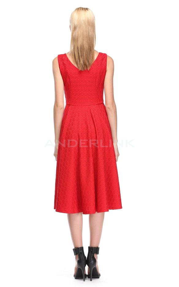 Stylish Lady Women's Sexy Sleeveless O-neck Lace Slim Prom Party Cocktail Swing Dress