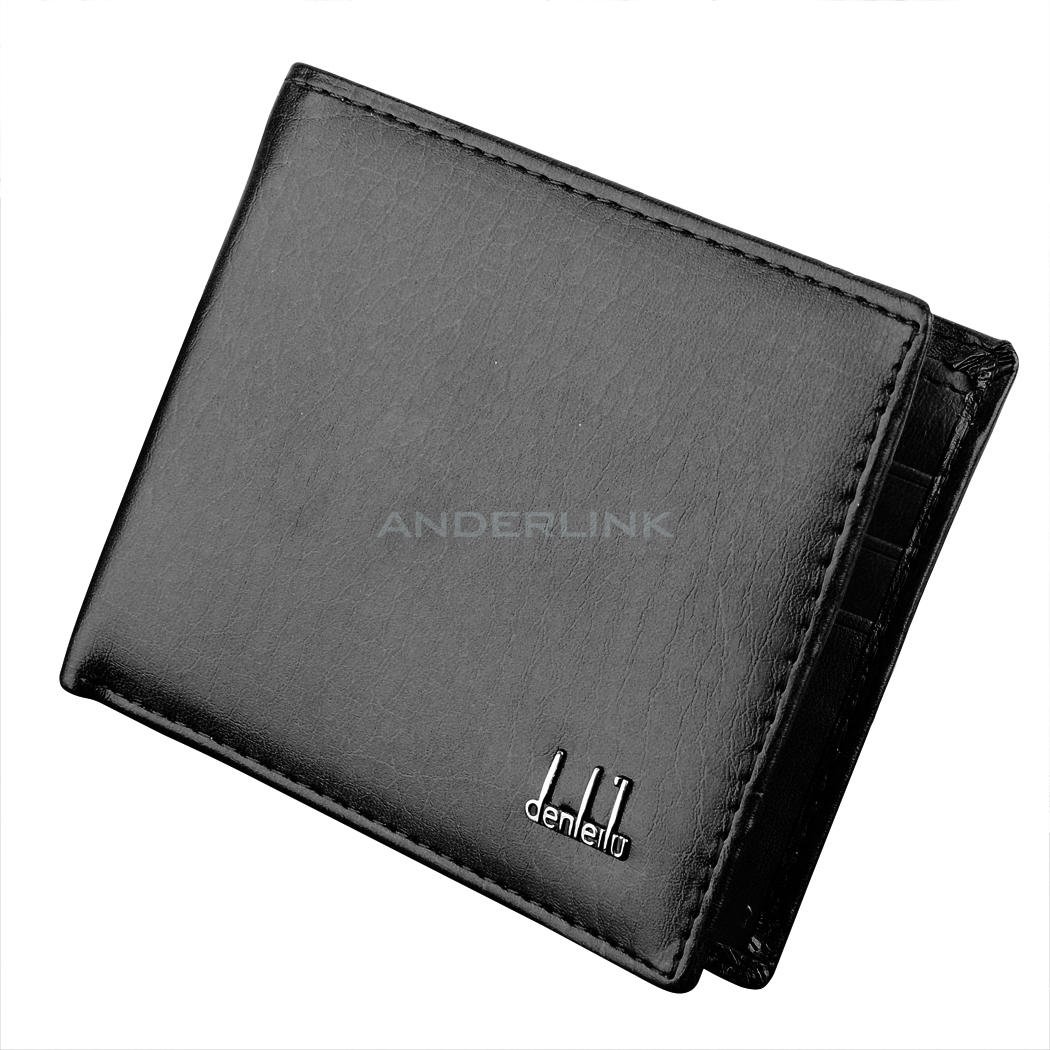 unknown Men's Synthetic Leather Wallet Money Pockets Credit/ID Cards Holder Purse 2 Colors