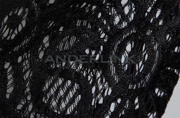 Sexy Women's Baroque Lace Splicing Long Sleeve Blouse Tops Knit Shirt