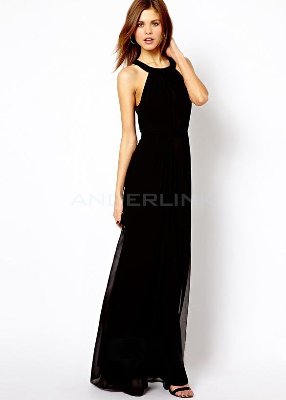 unknown Sexy Women Lady Chiffon Long Maxi Dress Backless Evening party Cocktail Dress S/M/L/XL