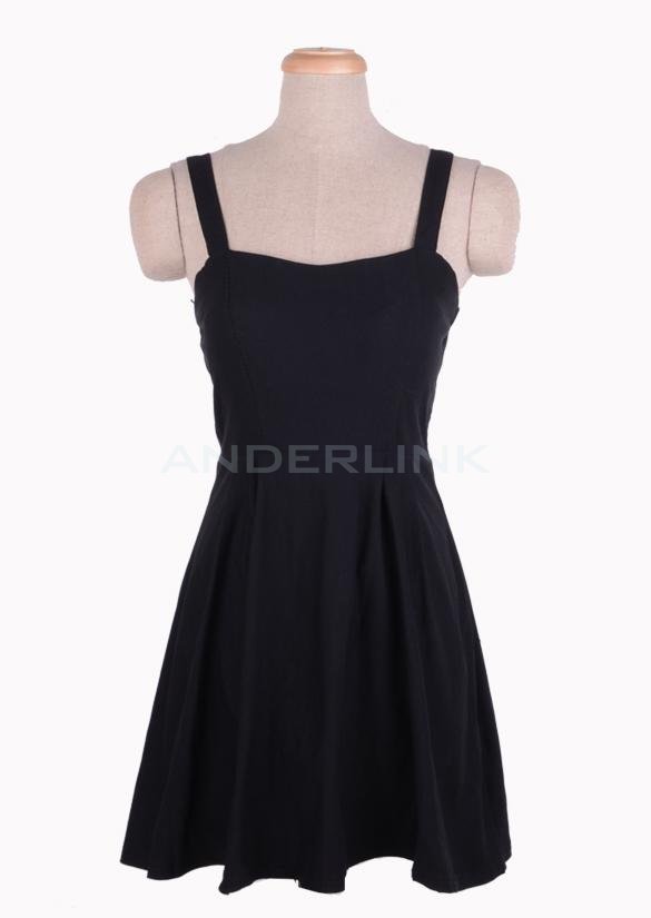 New Women's Summer Fashion Backless Sexy Strap Slim Sleeveless Dress Club Evening Mini Dress