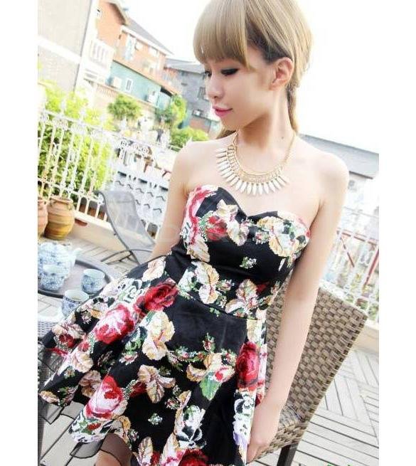 New Women's Summer Sleeveless Slim Retro Flower Print Dress Club Evening Mini Dress