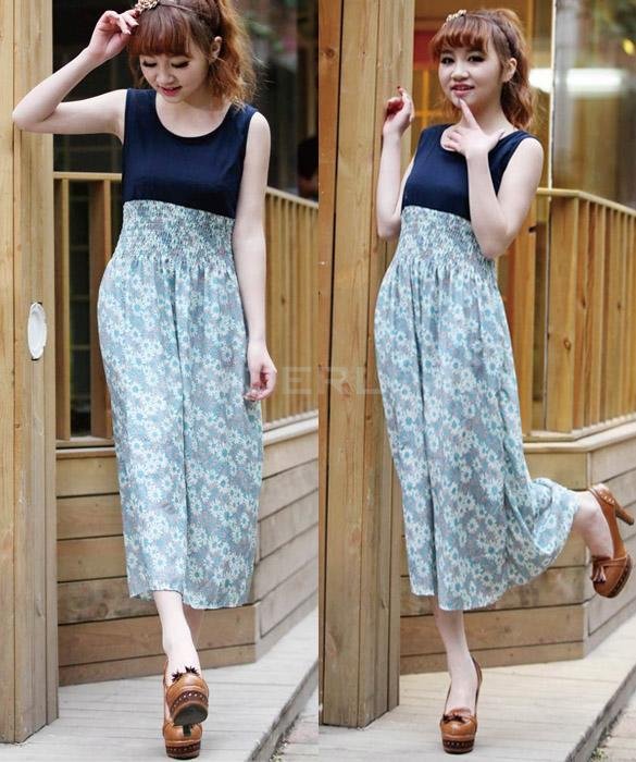 Women's Sexy Summer Casual Holiday Floral Long Maxi Sundress Beach Dress