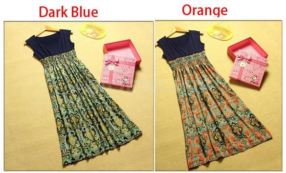 Women's Sexy Summer Casual Holiday Floral Long Maxi Sundress Beach Dress