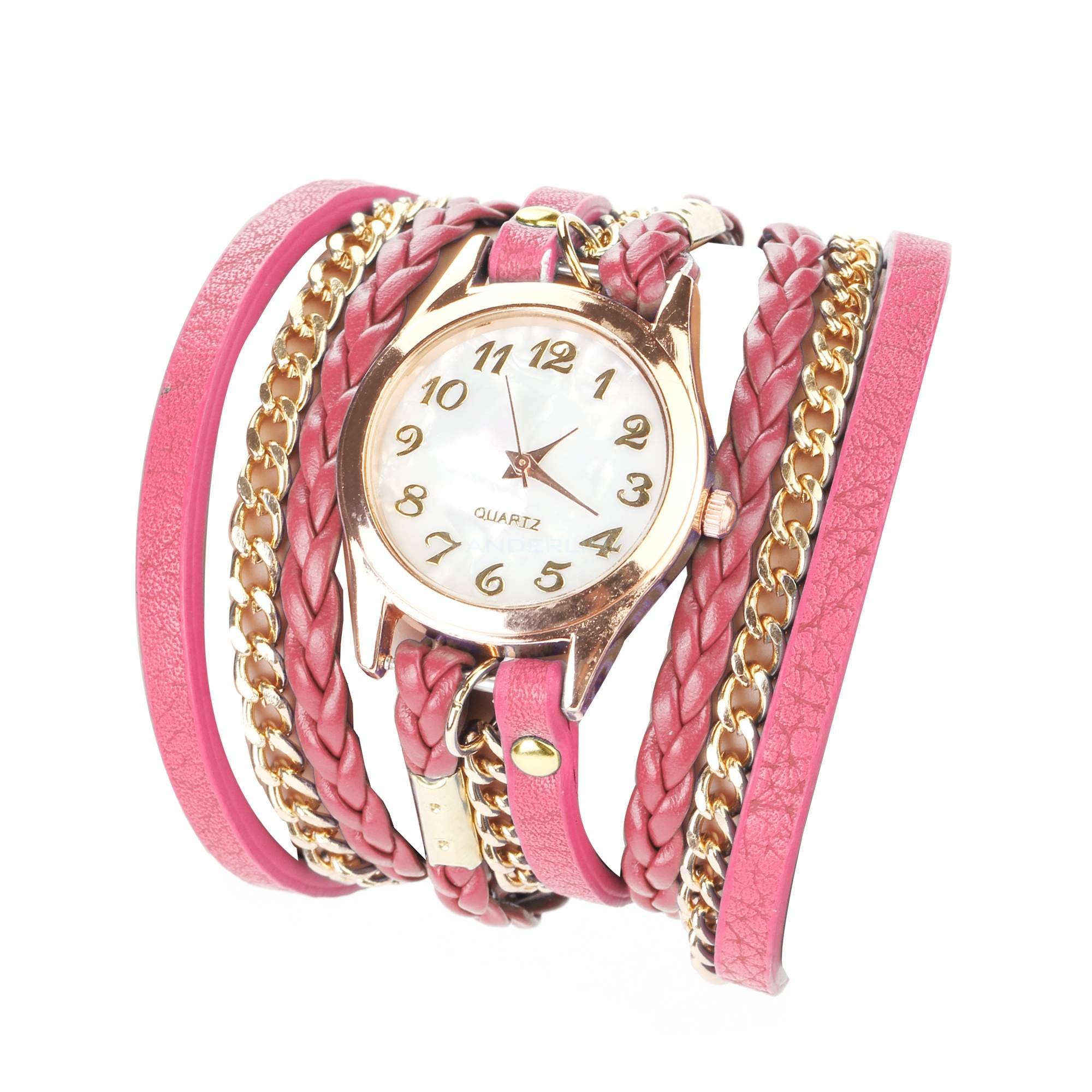 unknown Hot Fashion Women Retro Synthetic Leather Strap Watch Bracelet Wristwatch