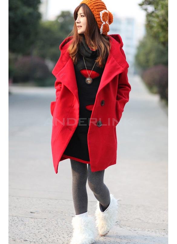 unknown New Women's Super Stylish Wool Blend Warm Long Coat Jacket Overcoat