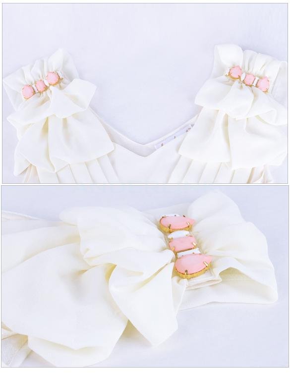 New Hot Style V-neck Sleeveless Princess Flouncing Party Casual Dress with Belt