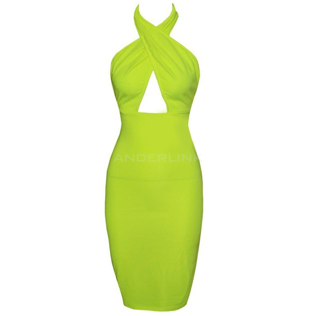 unknown New Women's Sexy Sleeveless Ladies Bodycon Party Evening Dress