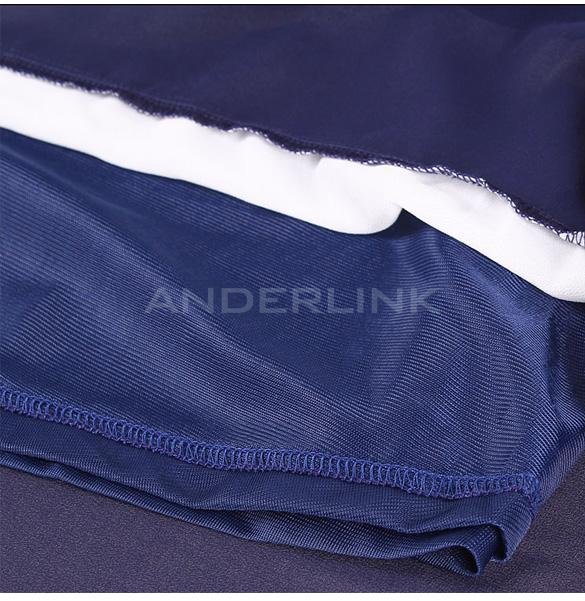 Women's Summer Mesh Chiffon Striped Cocktail Joint Stripe Dress