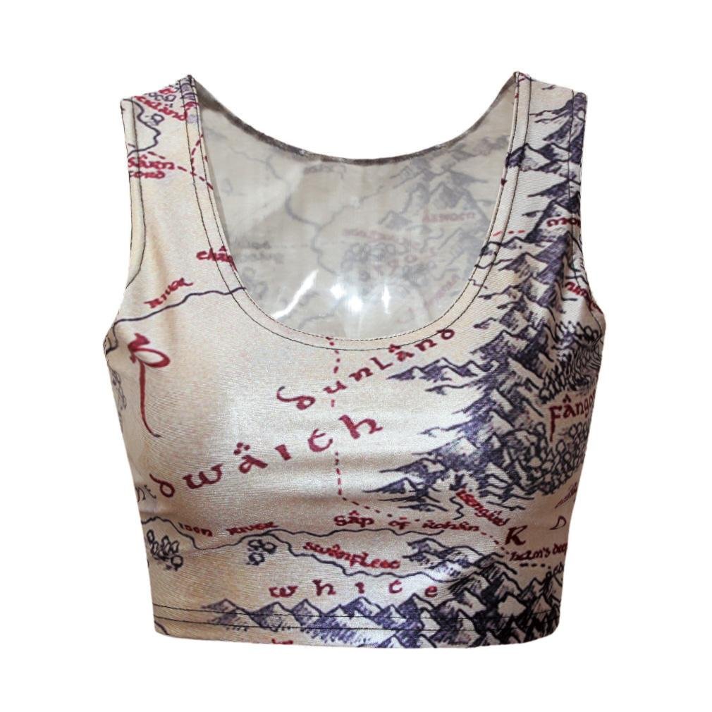 unknown 15 Types European Sexy Women's Stylish Print Short Vest Tank Tops