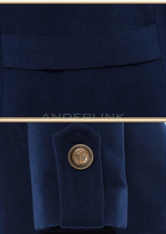 Women's Outerwear Overcoat Female Medium-long Slim Cotton Lapel Warm Wool Coats