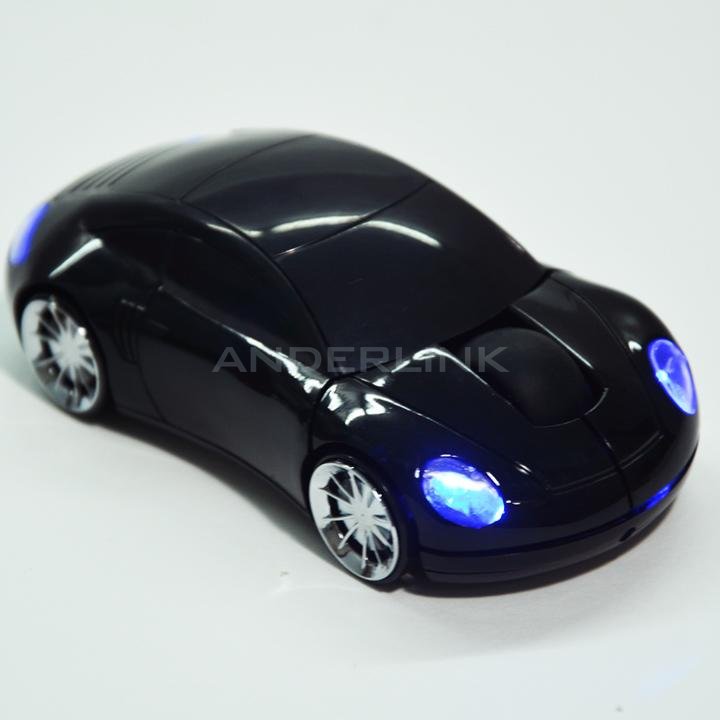 unknown New 2.4G Car Shape Wireless Optical Mouse Mice For Laptop PC USB Receiver
