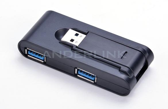 unknown New Portable High speed 4 Ports USB 3.0/2.0 External Hub Adapter for PC Laptop