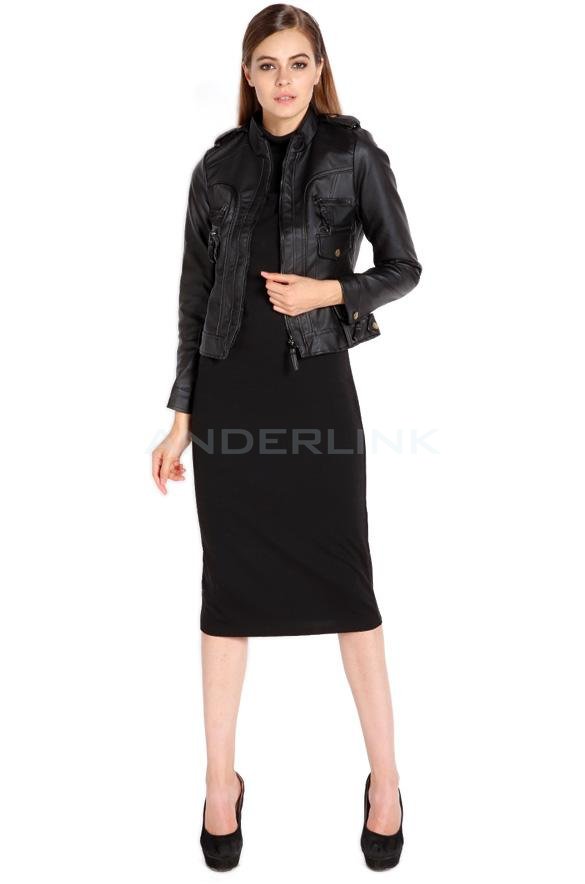 unknown Motorcycle Faux Leather Jacket Women Jackets Ladies Coat Outerwear
