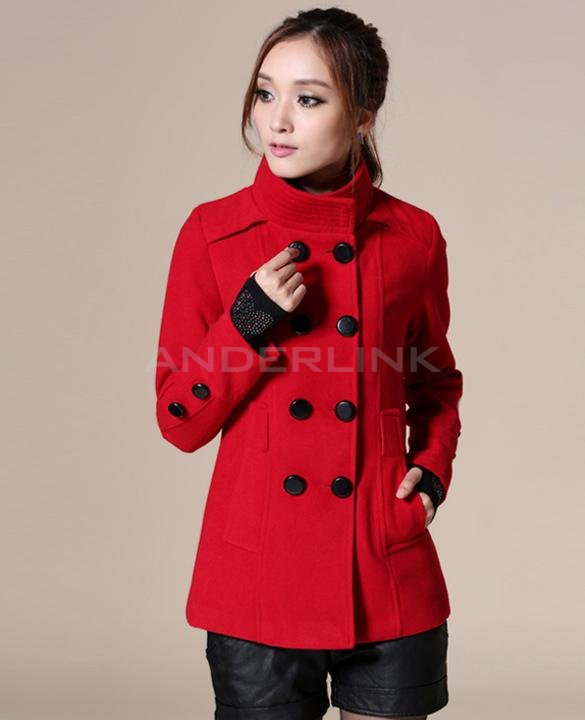 unknown Winter Women Woolen Trench Double Button Medium Long Coat Jacket?Outwear