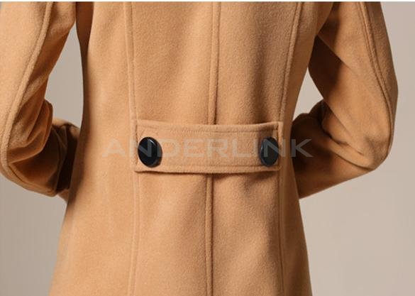 Winter Women Woolen Trench Double Button Medium Long Coat Jacket?Outwear