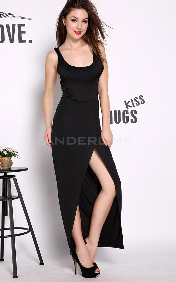 unknown Hot Womens Sexy Slim Fit Cocktail Bodycon Bandage Clubwear Evening Long Dress