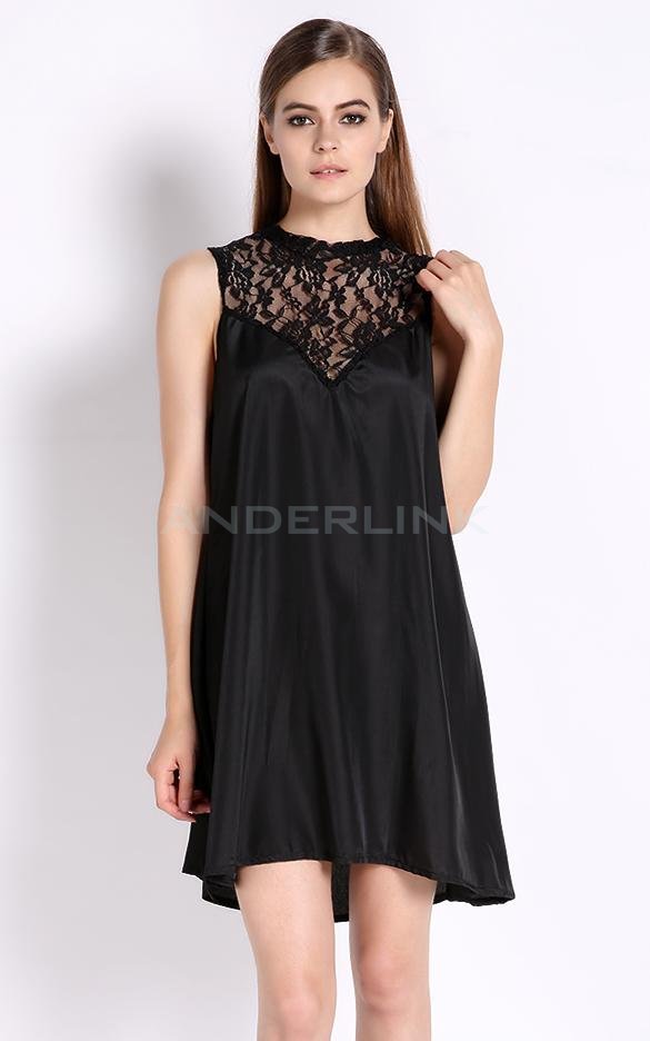 unknown Womens  Fashion Cut Out Sleeveless Lace Dress Dresses