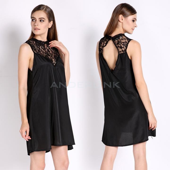 unknown Womens  Fashion Cut Out Sleeveless Lace Dress Dresses
