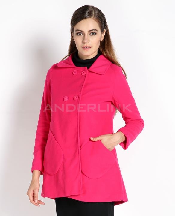 unknown Fashion Long Coat Korean Upper Garment Women Candy Colors Coat