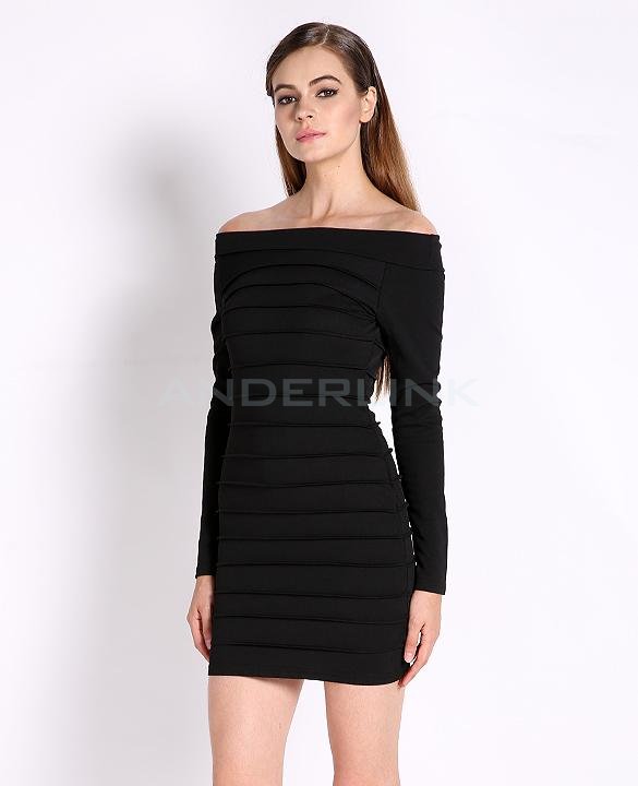 unknown New Fashion Long Sleeve Quiet Magnificent Wrap Bandage Dress Cocktail Evening Party Dress