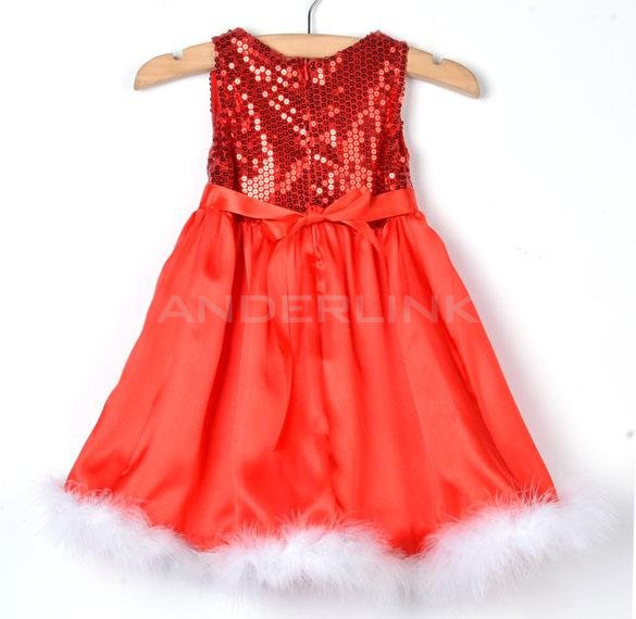 unknown New Lovely Girls Kids Princess Dresses Sleeveless Vest Dress Dancing Party for Christmas