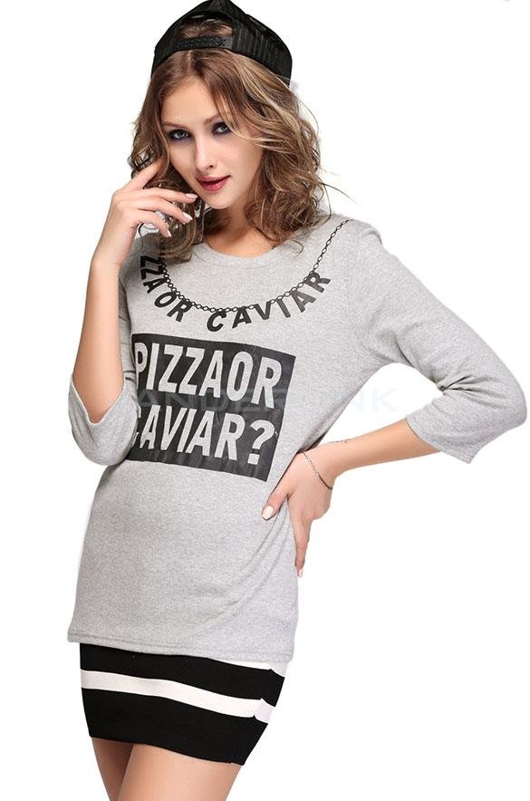 unknown New Fashion Women's Long Sleeve Loose Casual Tops T-shirt Blouse