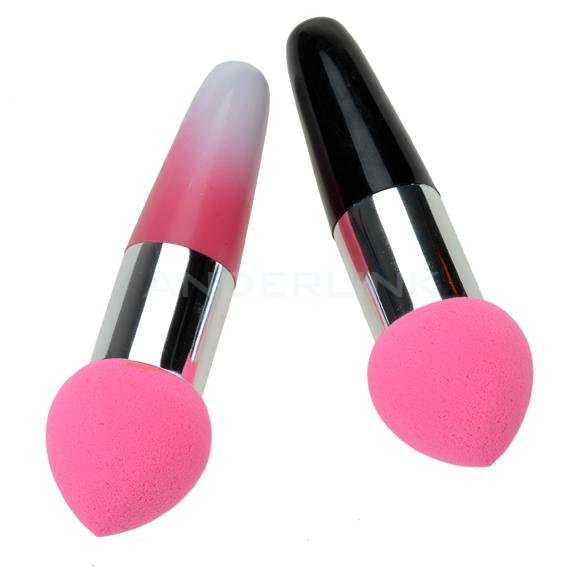 unknown New Women's Pro Makeup Cosmetic Brushes Liquid Cream Foundation Concealer Sponge Lollipop Brush 2 PCs Set