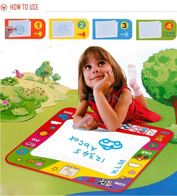 unknown New Educational Toys Water Canvas Unisex Water Drawing Mat