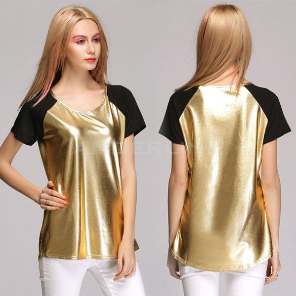 unknown Stylish New Fashion Lady Women's Casual Short Sleeve O-neck T-shirt Tops T-shirt Blouse