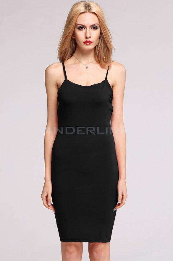 unknown Fashion Women's Strap Solid Backless Bodycon Pencil Party Dress
