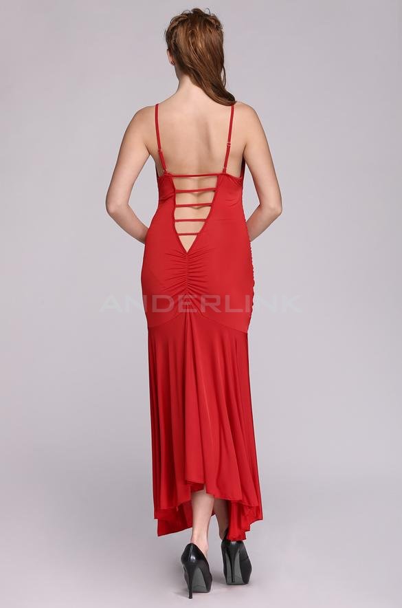 unknown Stylish Women Cocktail Evening Party Ball Prom Gown Backless Sexy Strap Dress