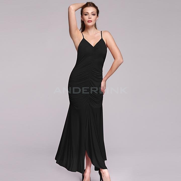 unknown Stylish Women Cocktail Evening Party Ball Prom Gown Backless Sexy Strap Dress