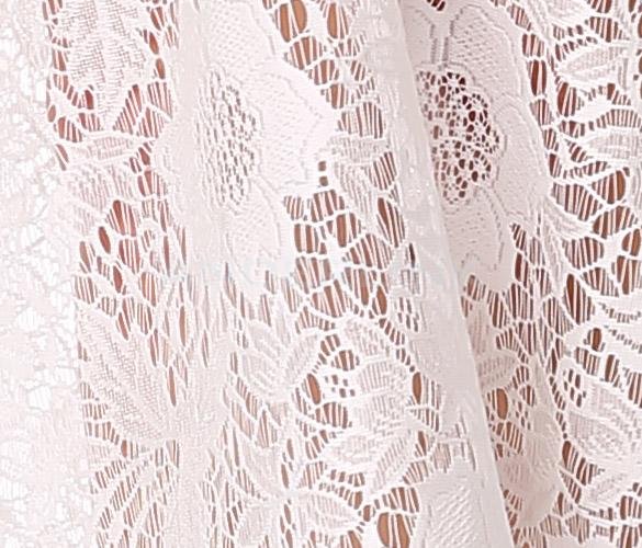 Fashion Lady Sexy Women's Lace Floral Strap V-neck Beach Straight Dress Cover-ups White